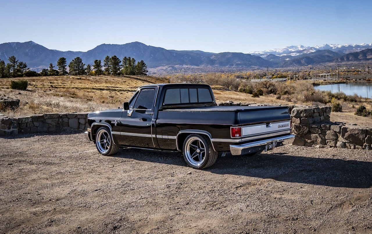 1987 Chevrolet C10 - American Racing GROOVE - Black | Wheel Pros